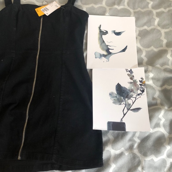 Stretchy Little Black Jean Dress - Picture 5 of 5